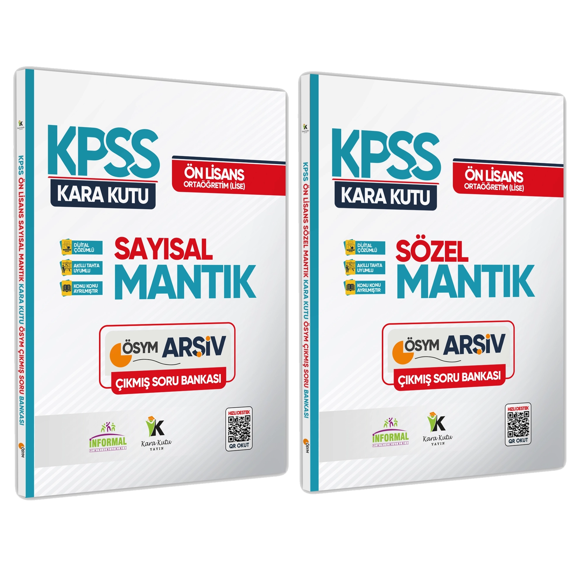 KPSS Önlisans/Ortaöğretim Sayısal ve Sözel Mantık Kara Kutu En Kapsamlı Çıkmış Soru B. Çözümlü