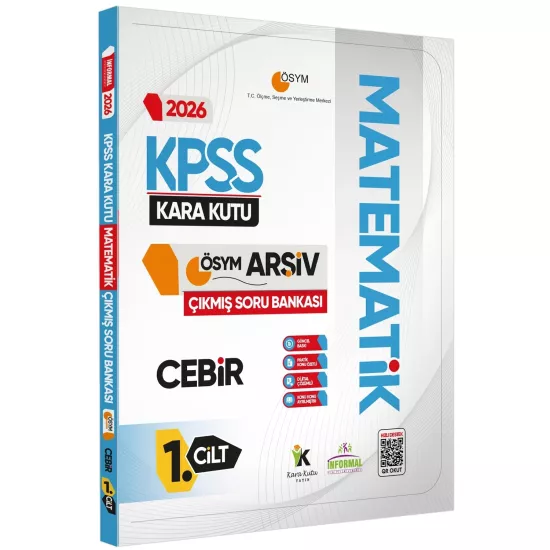 2026 KPSS Kara Kutu Matematik 1.-2.Cilt ve Geometri 3lü ÖSYM Çıkmış Soru Bankası Konu Özetli Çözümlü