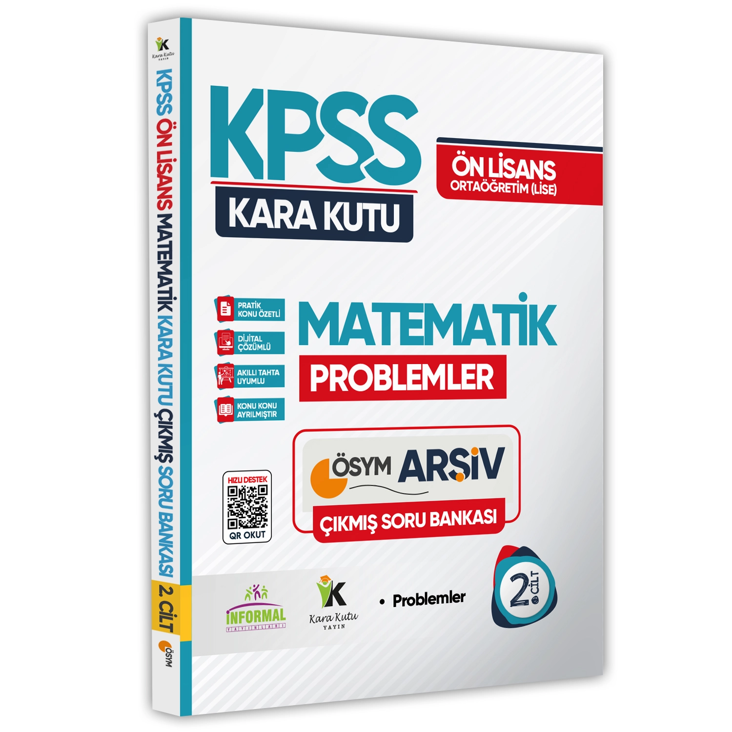 KPSS Önlisans/Ortaöğretim Matematik 1.-2.Cilt ve Geometrinin Kara Kutusu En Kapsamlı SB Altın Set