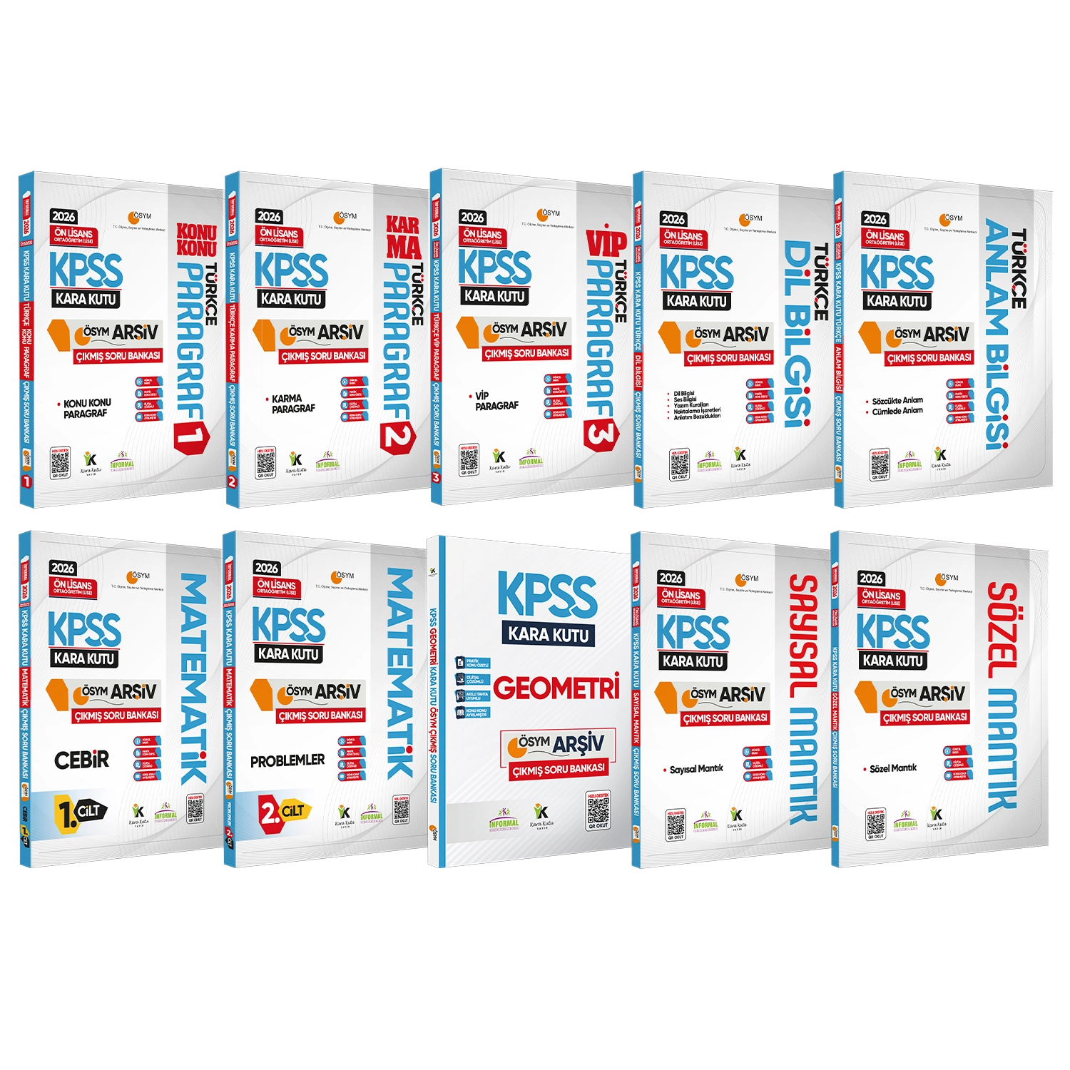 2026 KPSS Önlisans GENEL YETENEK Kara Kutu Soru Bankası ALTIN SET ÖSYM Çıkmış Konu Özeti Çözümlü