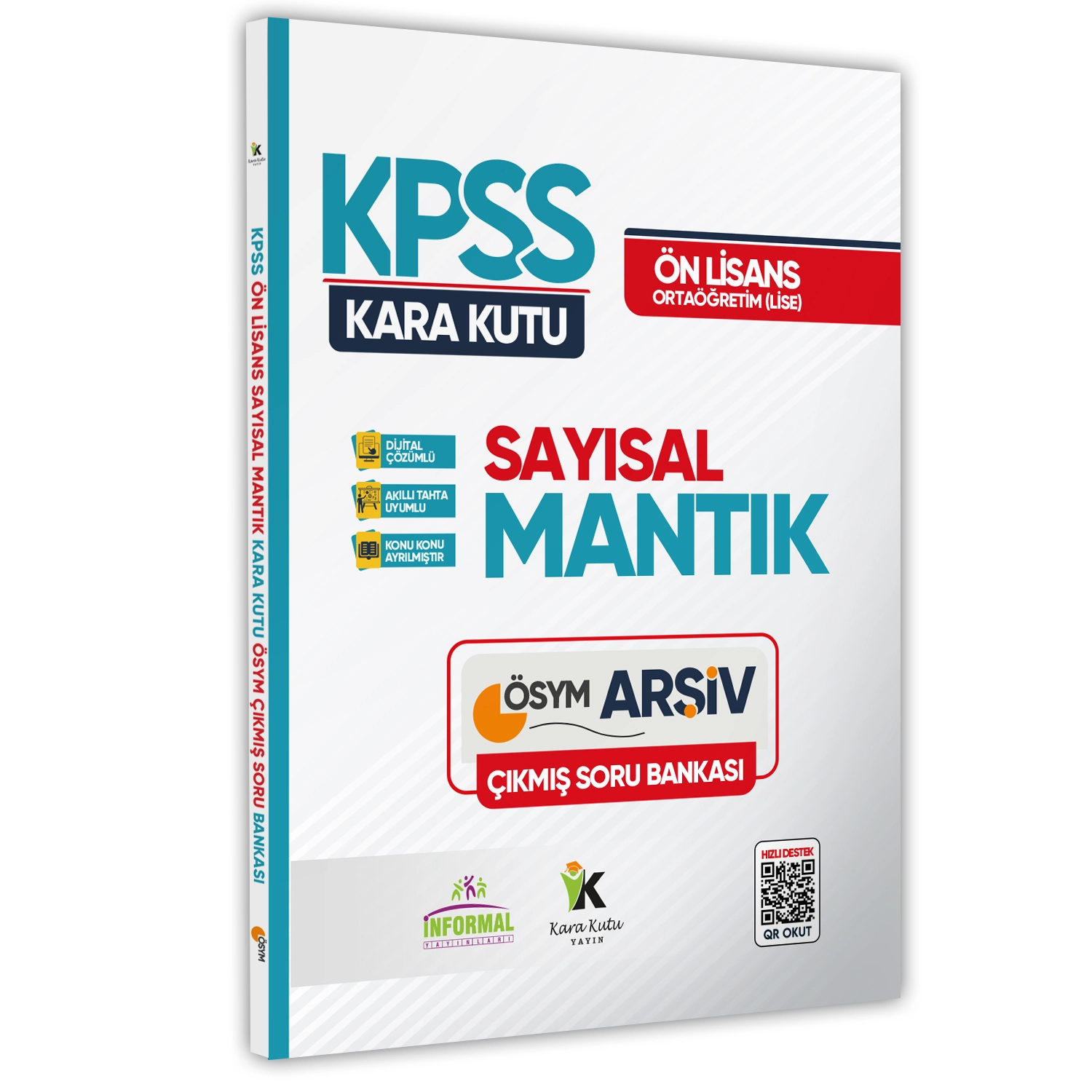 KPSS Önlisans/Ortaöğretim Sayısal ve Sözel Mantık Kara Kutu En Kapsamlı Çıkmış Soru B. Çözümlü