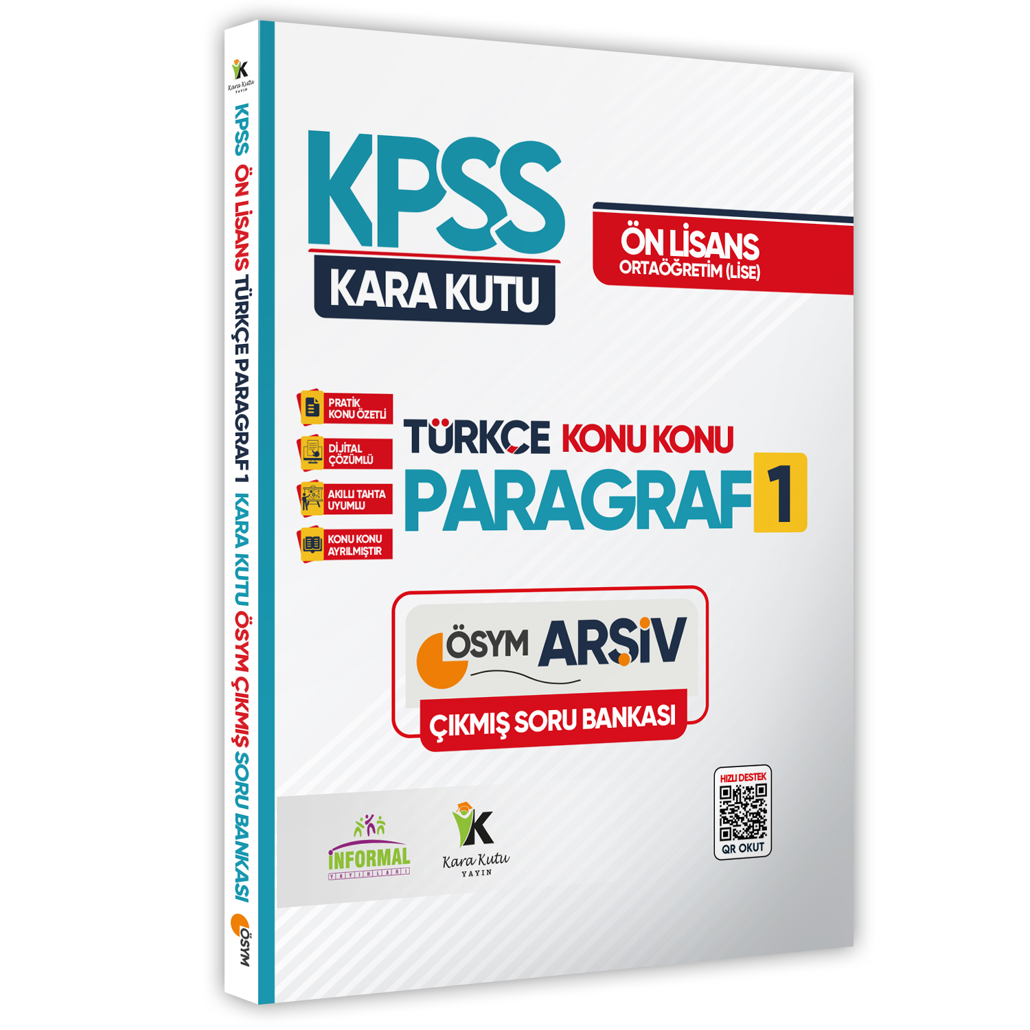 KPSS Önlisans/Ortaöğretim Türkçenin Kara Kutusu KONU KONU PARAGRAF 1 Çözümlü Çıkmış Soru Bankası