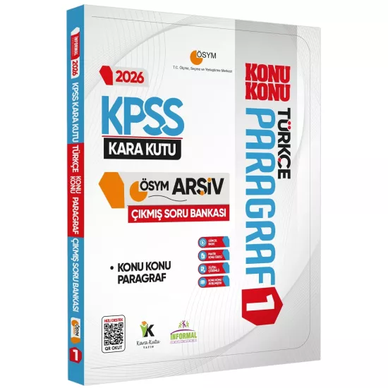 2026 KPSS Türkçe Kara Kutusu Paragraf 3lü ALTIN SET ÖSYM Çıkmış Soru Bankası Konu Özetli Çözümlü