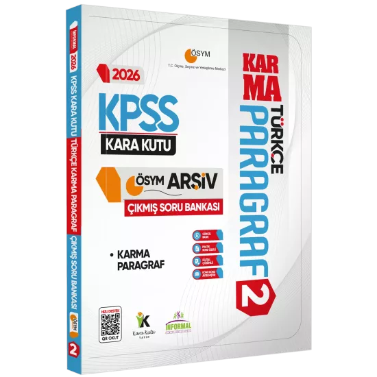 2026 KPSS Türkçenin Kara Kutusu PARAGRAF 2 KARMA ÖSYM Çıkmış Soru Bankası Konu Özetli Çözümlü