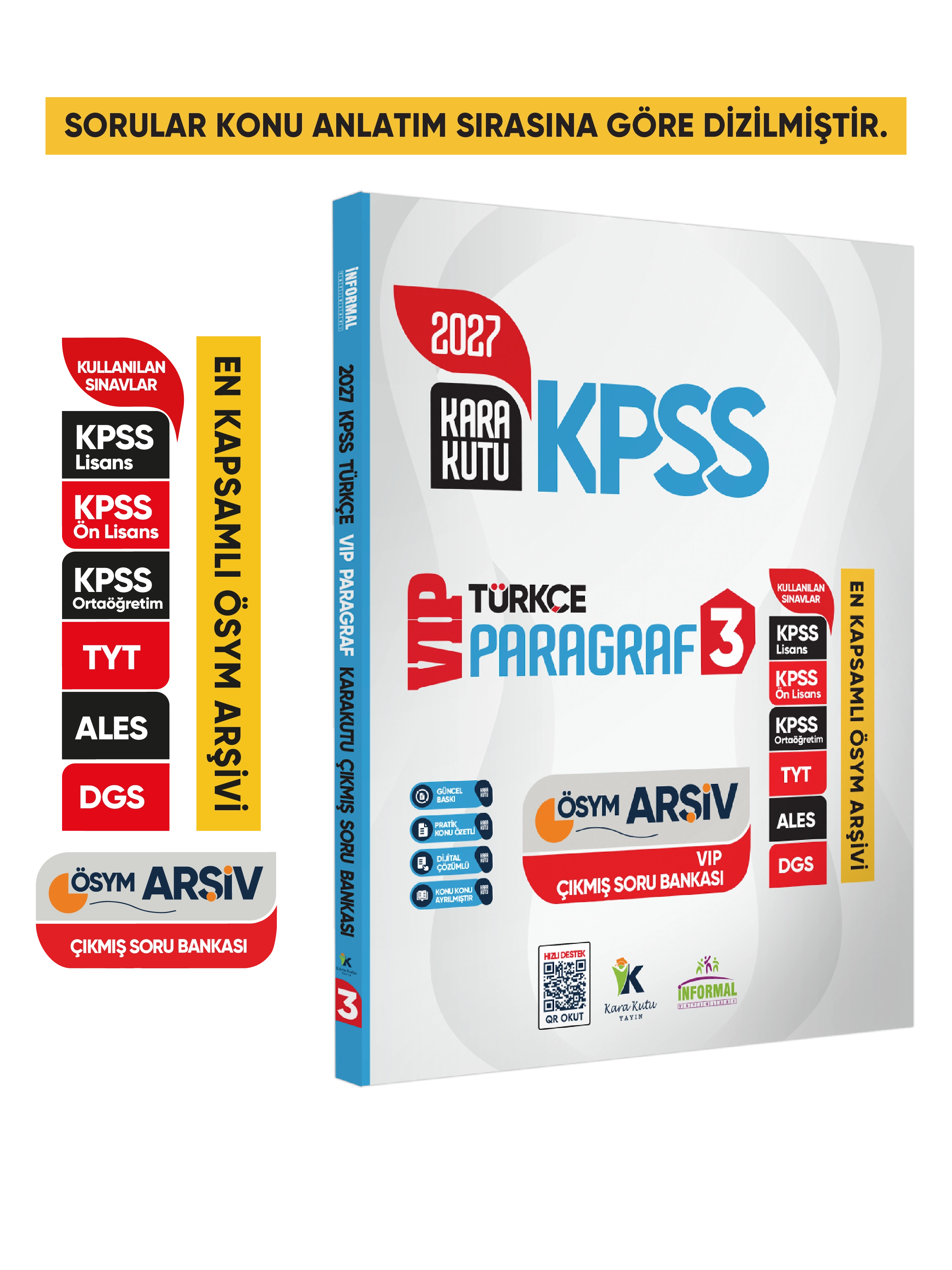 2027 KPSS Türkçenin Kara Kutusu PARAGRAF 3 VİP ÖSYM Çıkmış Soru Havuzu Bankası Dijital Çözümlü