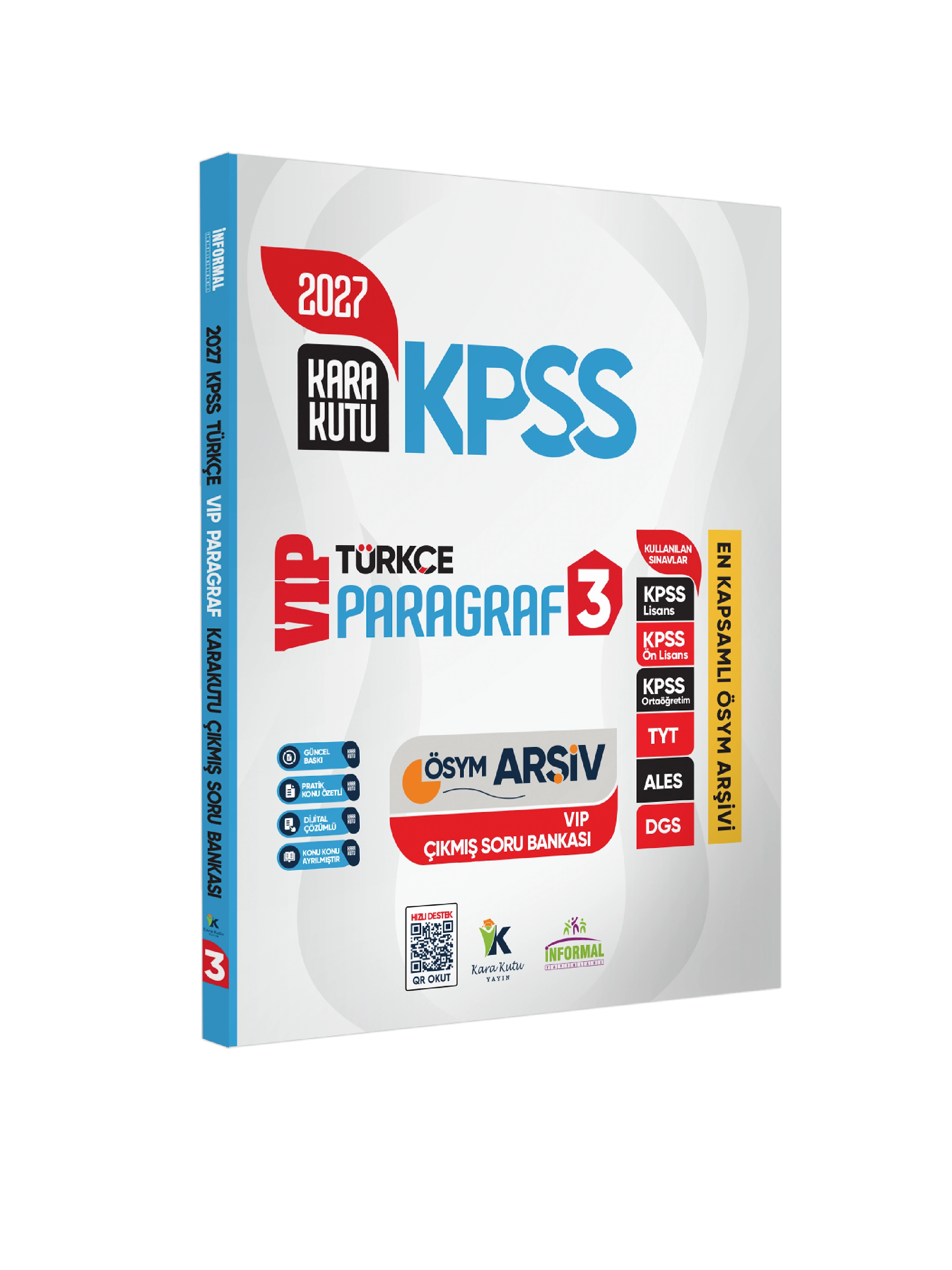 2027 KPSS Türkçenin Kara Kutusu PARAGRAF 3 VİP ÖSYM Çıkmış Soru Havuzu Bankası Dijital Çözümlü