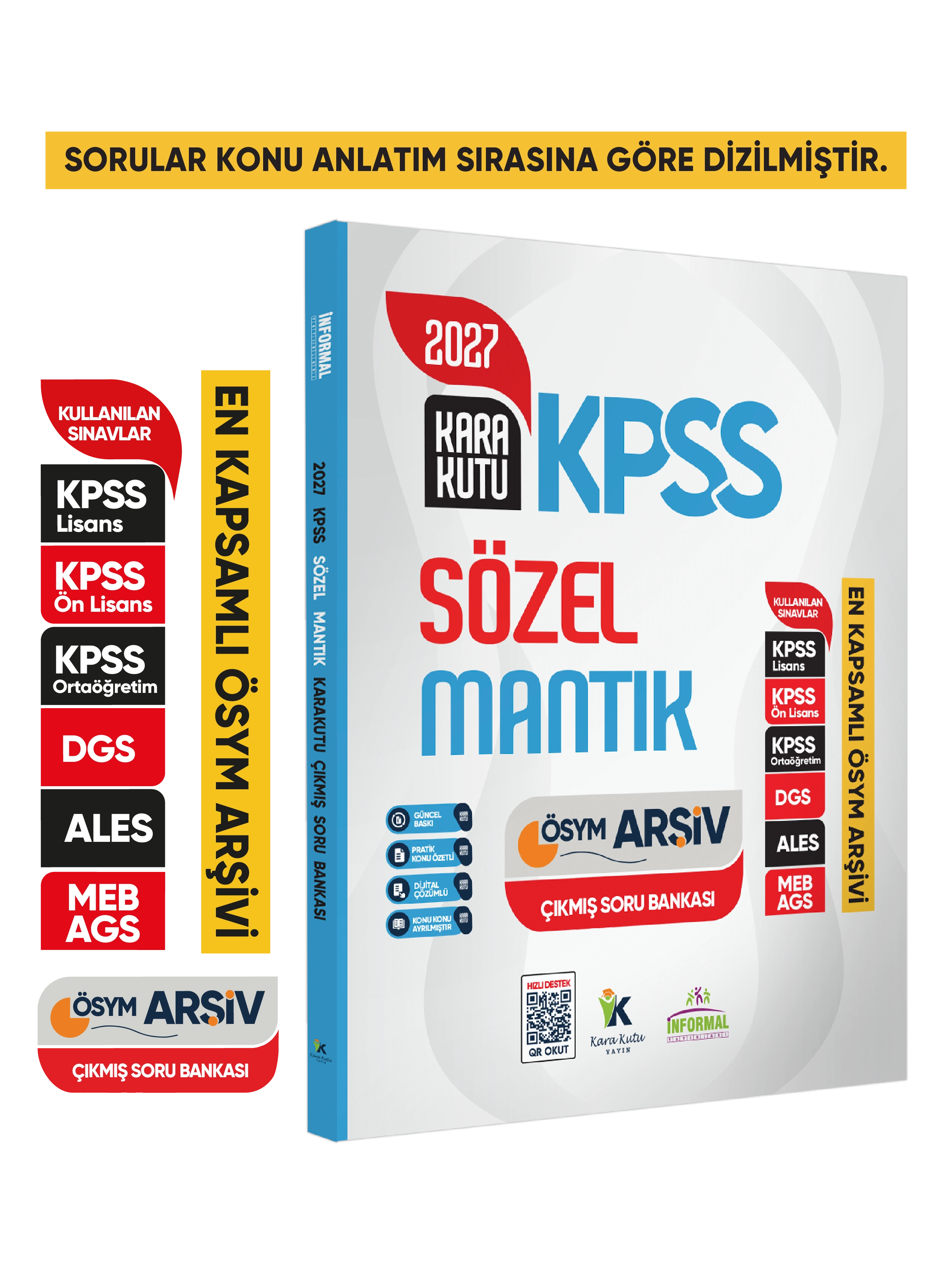 2027 KPSS SÖZEL MANTIK Kara Kutu ÖSYM Çıkmış Soru Havuzu Bankası Konu Özetli Dijital Çözümlü