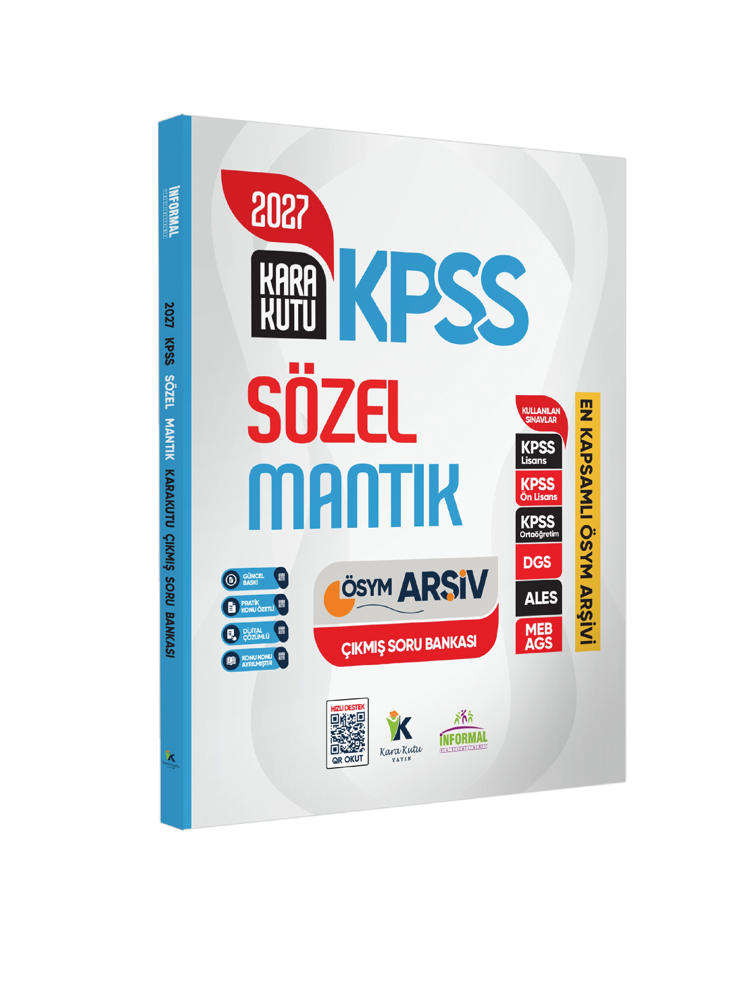 2027 KPSS SÖZEL MANTIK Kara Kutu ÖSYM Çıkmış Soru Havuzu Bankası Konu Özetli Dijital Çözümlü