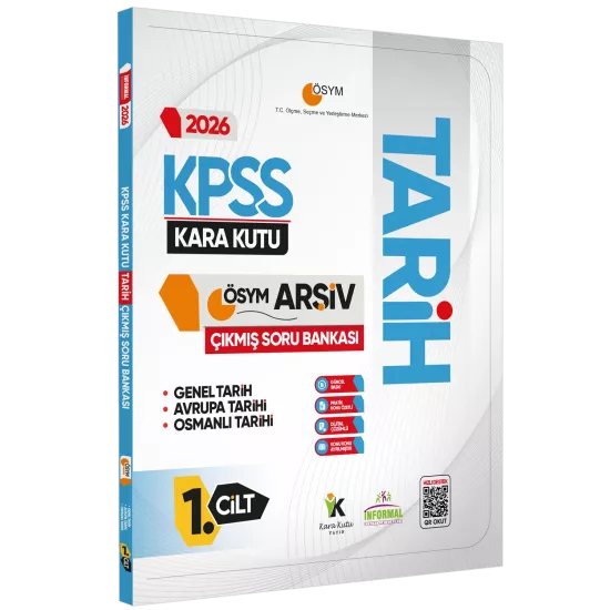2026 KPSS Tarihin Kara Kutusu 1.Cilt ÖSYM Çıkmış Soru Havuzu Bankası Konu Özetli Dijital Çözümlü