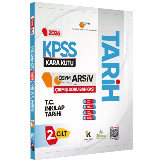 2026 KPSS Tarihin Kara Kutusu 2.Cilt ÖSYM Çıkmış Soru Havuzu Bankası Konu Özetli Dijital Çözümlü