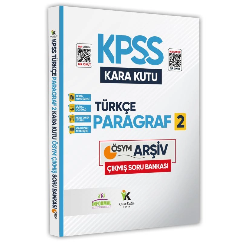 KPSS Türkçenin Kara Kutusu ÖSYM Soru Bankası Altın Set Konu Özetli Dijital Çözümlü