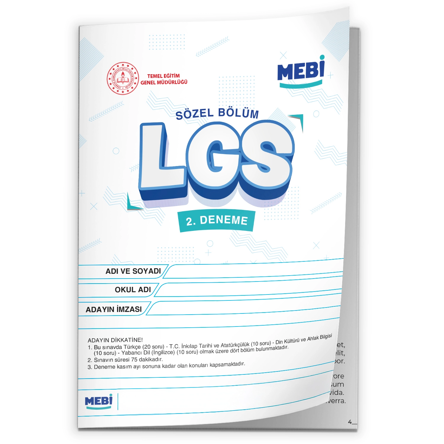 2026 LGS 8.Sınıf MEBi ONLİNE 1.2.3.4.5.6.7.8.9.10.11.12. Deneme Türkiye Geneli Paket PDF BASKI ÜCRETİ