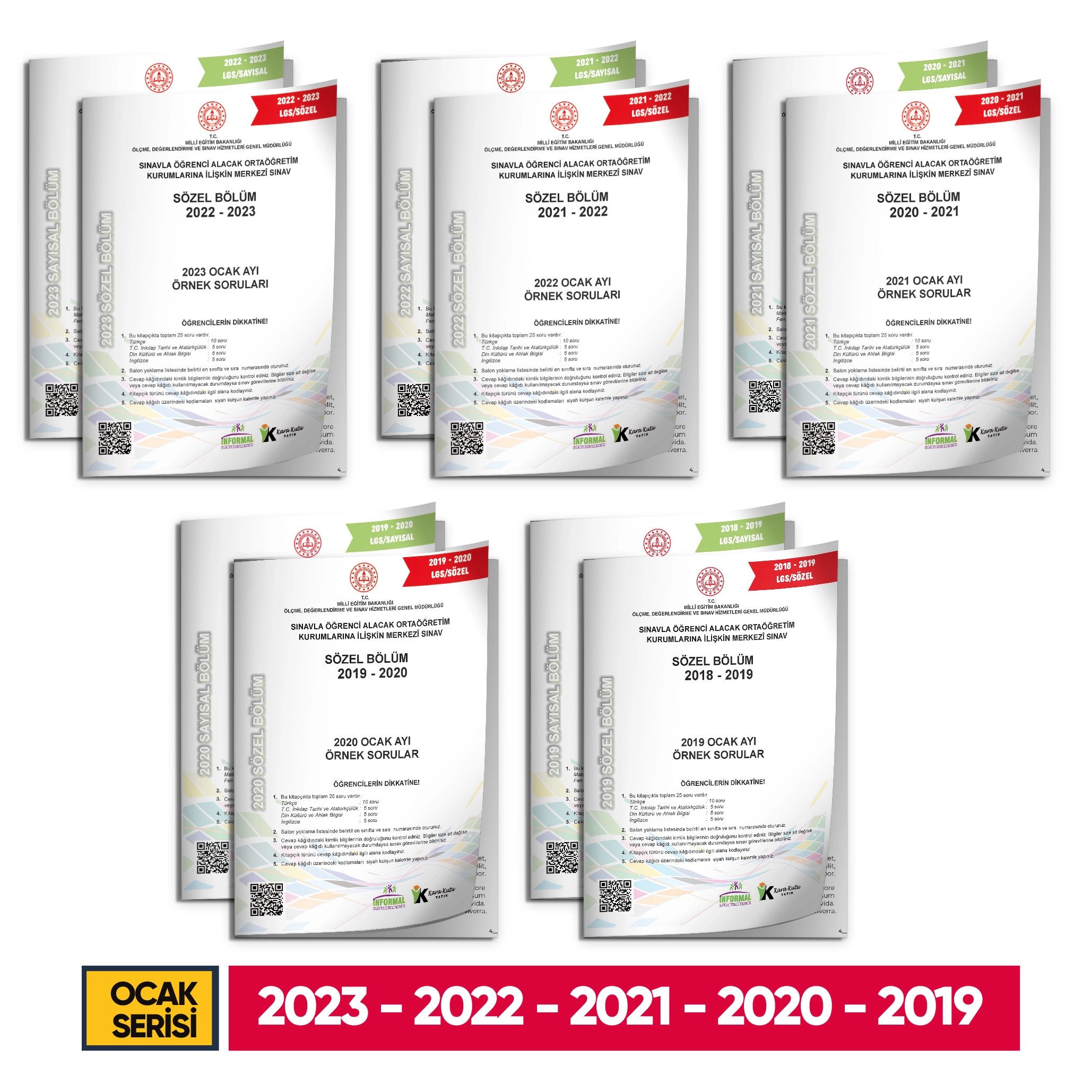 2026 8.Sınıf LGS Ocak Ayı MEB Örnek Soru Tıpkı Basım 5li Sarmal Deneme Paketi Dijital Çözümlü