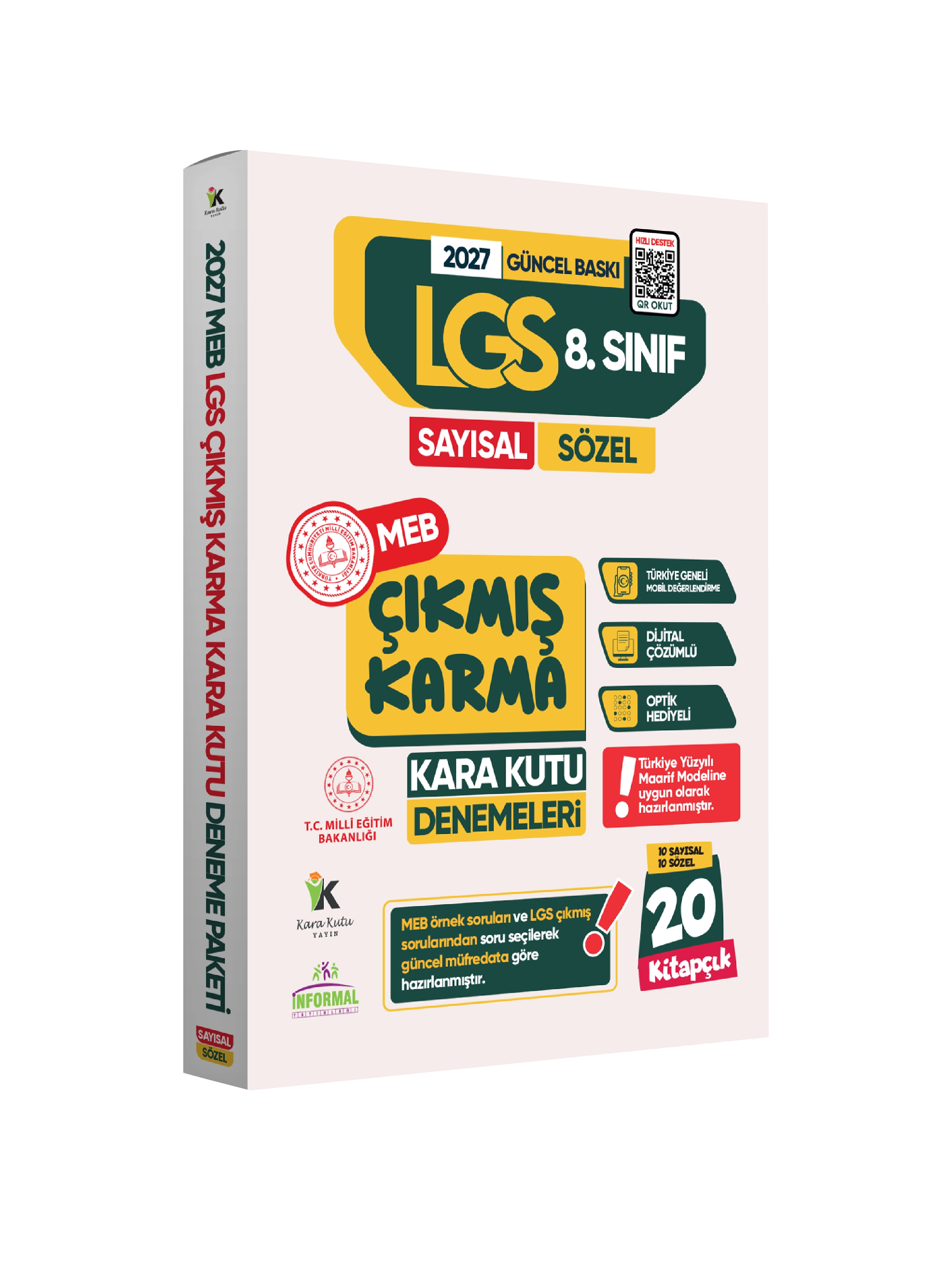 2027 8.Sınıf LGS 20li Deneme ÇIKMIŞ Soru Arşivi Karma Kara Kutu Deneme Sınavı Paketi Dijital Çözümlü