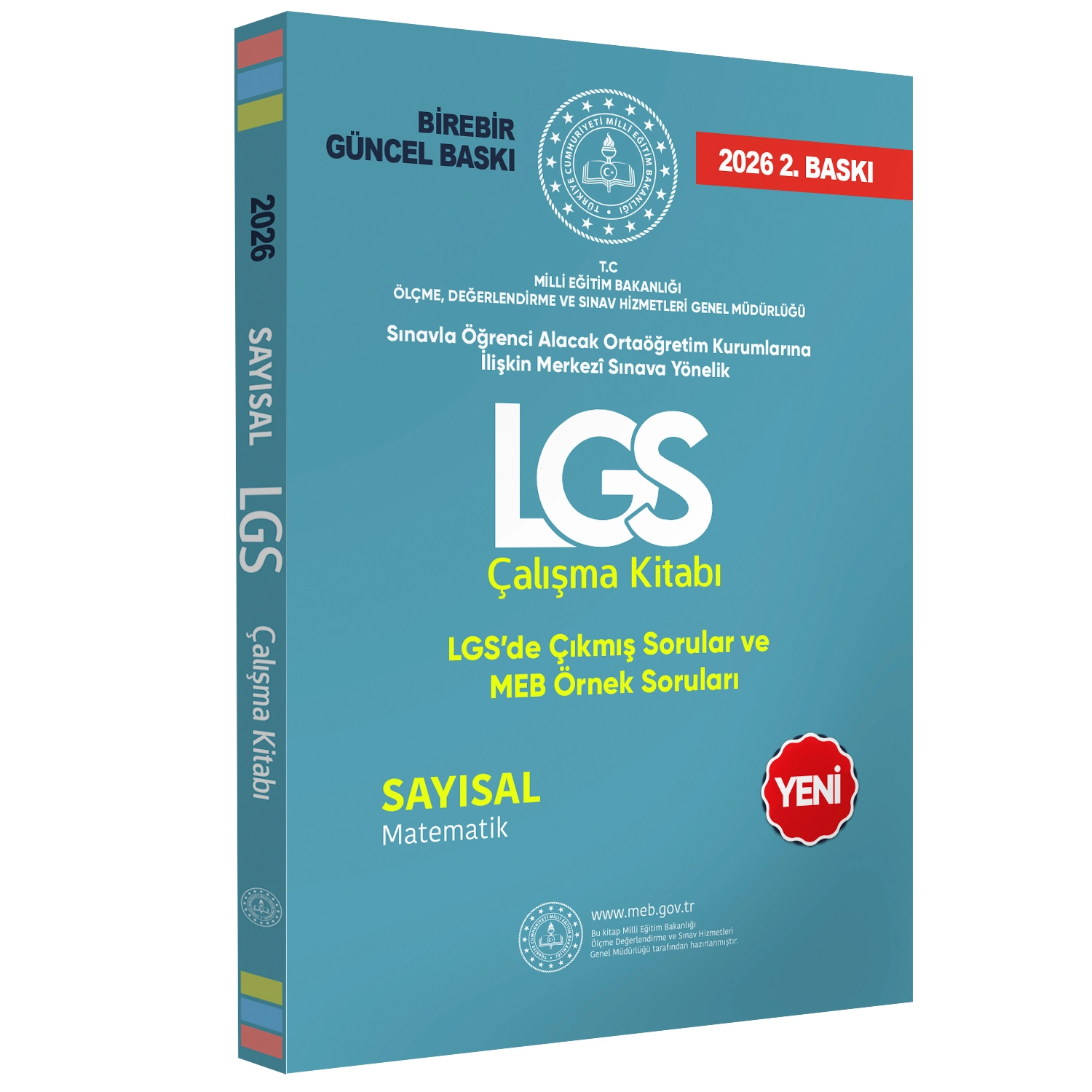 2026 MEB Örnek Soruları LGS Matematik Çalışma Kitabı 8.Sınıf RENKLİ Baskı A4 Boyut GÜNCEL