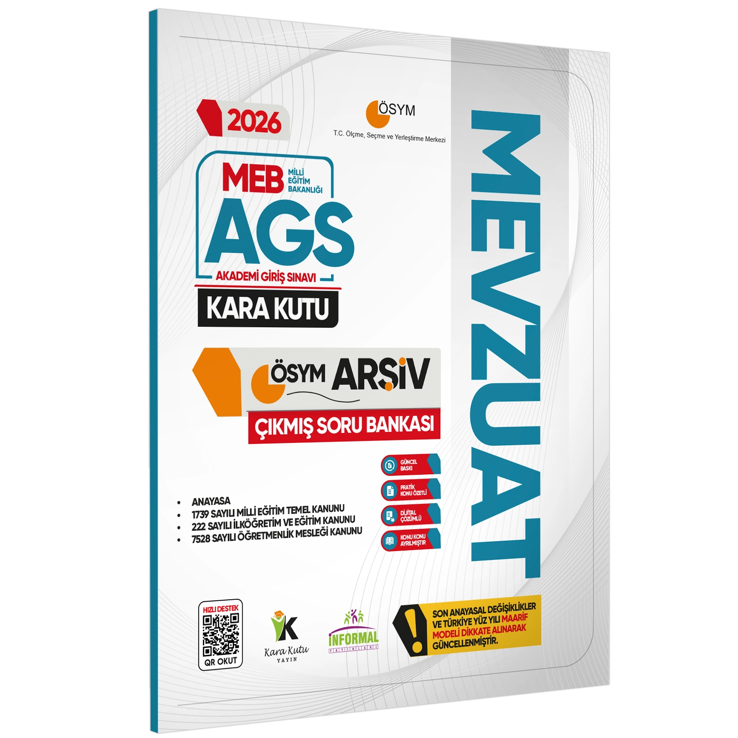 2026 MEB-AGS Kara Kutu ÖSYM Çıkmış Soru Bankası FULL ALTIN PAKET SETİ Konu Özetli Dijital Çözümlü