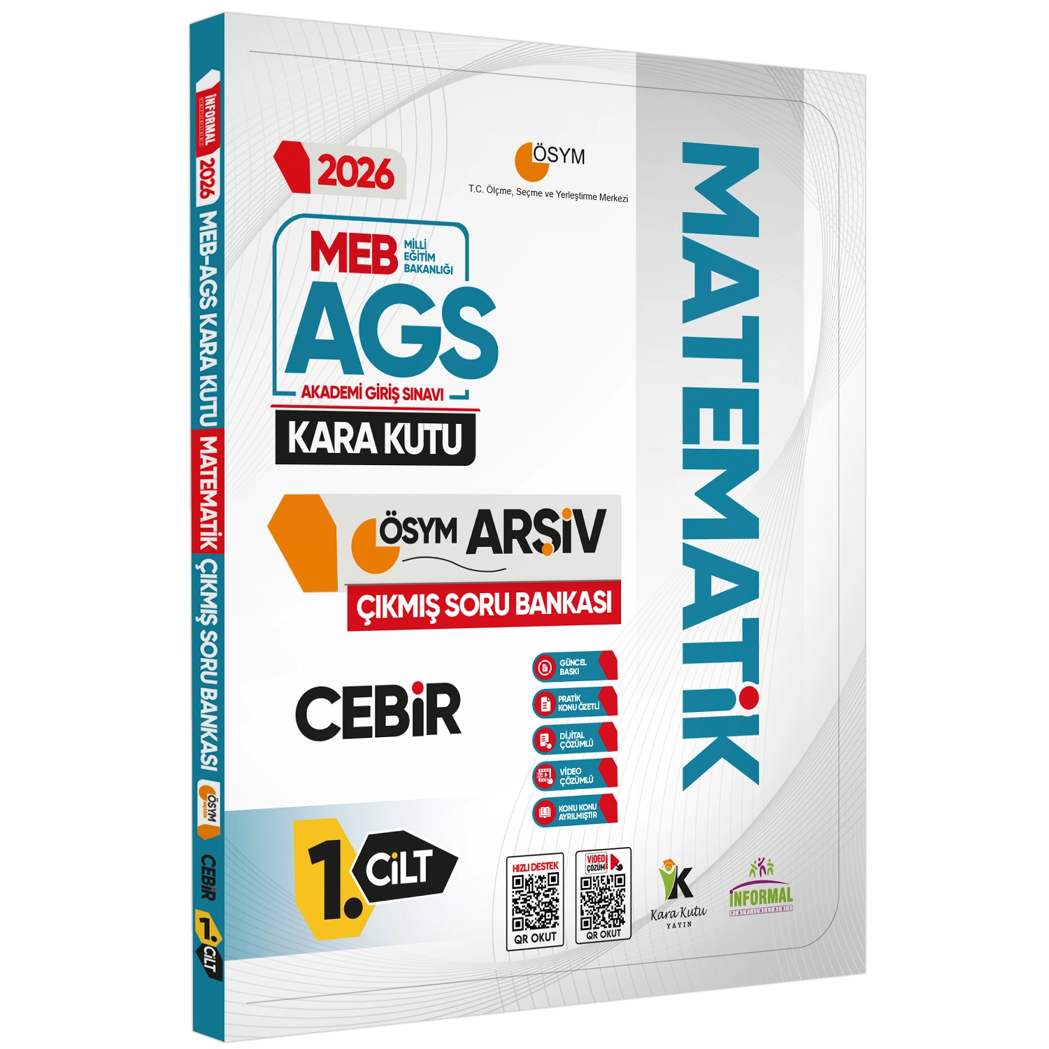 2026 MEB-AGS Matematik-Mantık Kara Kutu ÖSYM 3lü Çıkmış Soru Bankası SET Konu Özetli Dijital Çözümlü