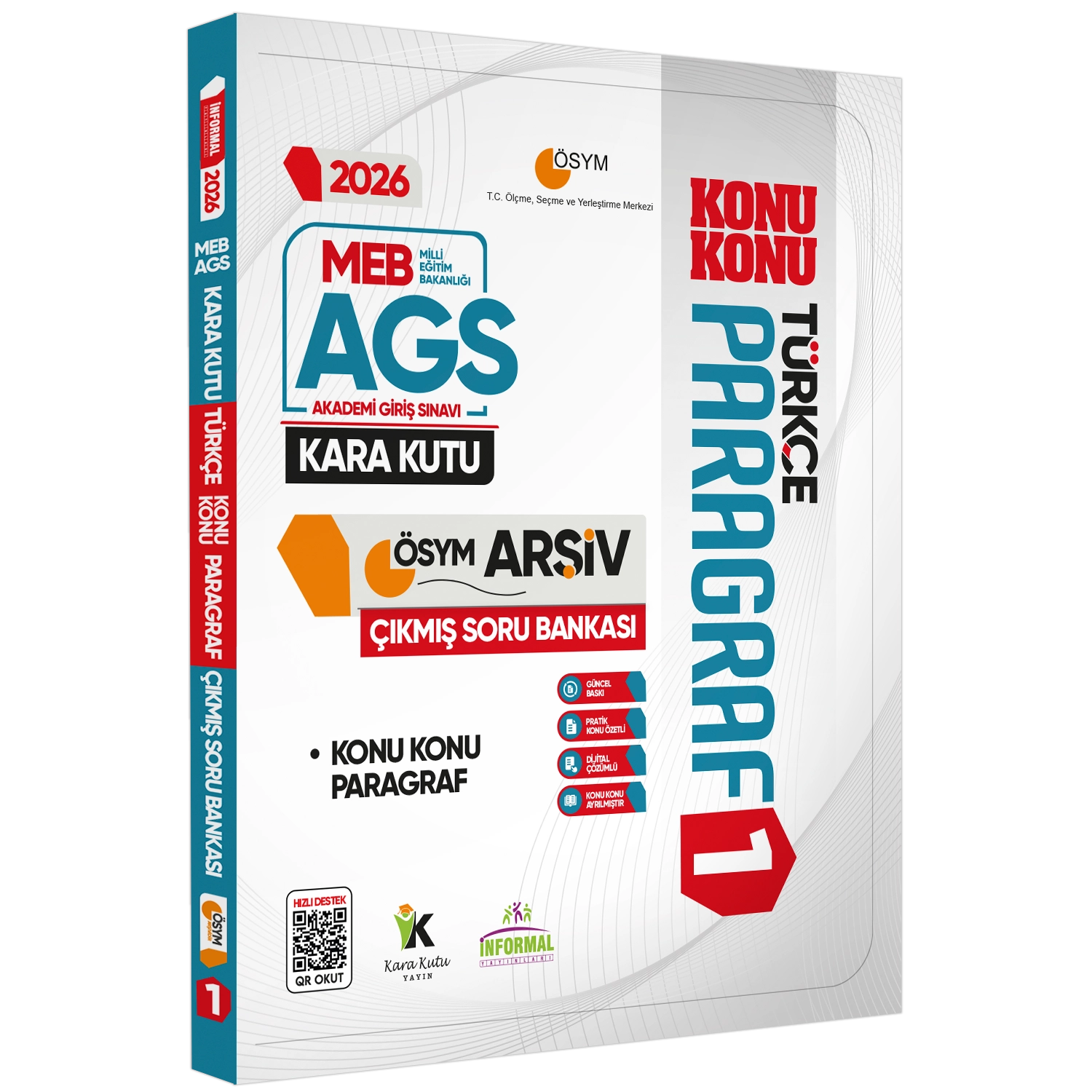 2026 MEB-AGS Kara Kutu ÖSYM Çıkmış Soru Bankası FULL ALTIN PAKET SETİ Konu Özetli Dijital Çözümlü