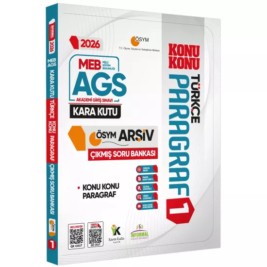 2026 MEB-AGS Türkçe Kara Kutusu ÖSYM Çıkmış Soru Bankası 4lü Set Konu Özetli Dijital Çözümlü