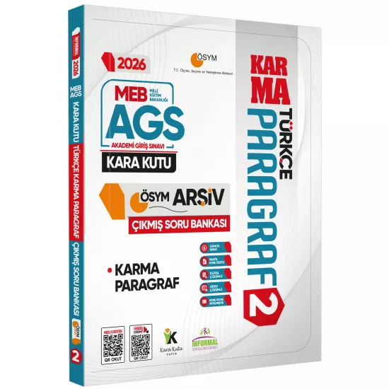 2026 MEB AGS Türkçenin Kara Kutusu PARAGRAF 2 KARMA ÖSYM Çıkmış Soru Bankası Konu Özetli Çözümlü