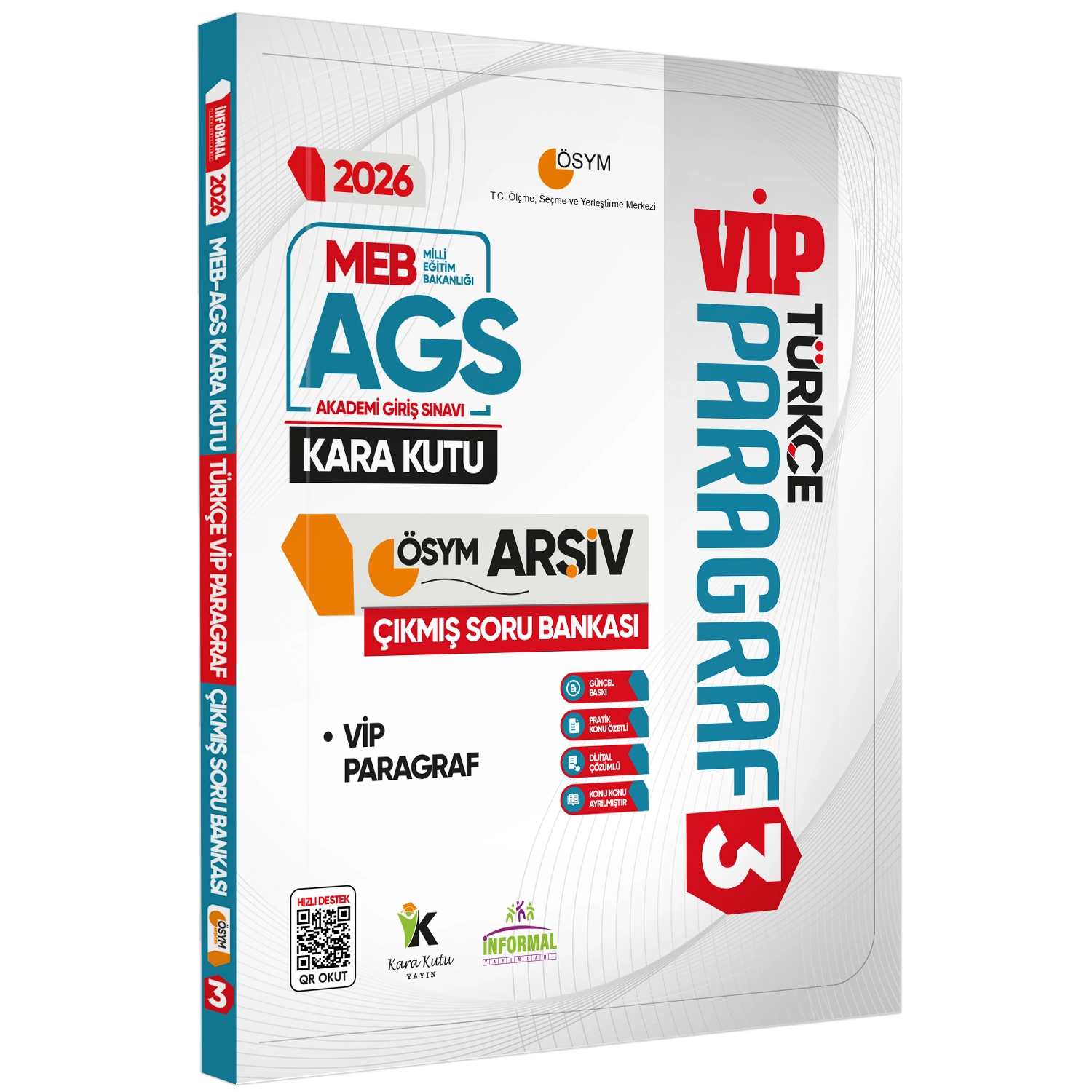 2026 MEB-AGS Kara Kutu ÖSYM Çıkmış Soru Bankası FULL ALTIN PAKET SETİ Konu Özetli Dijital Çözümlü