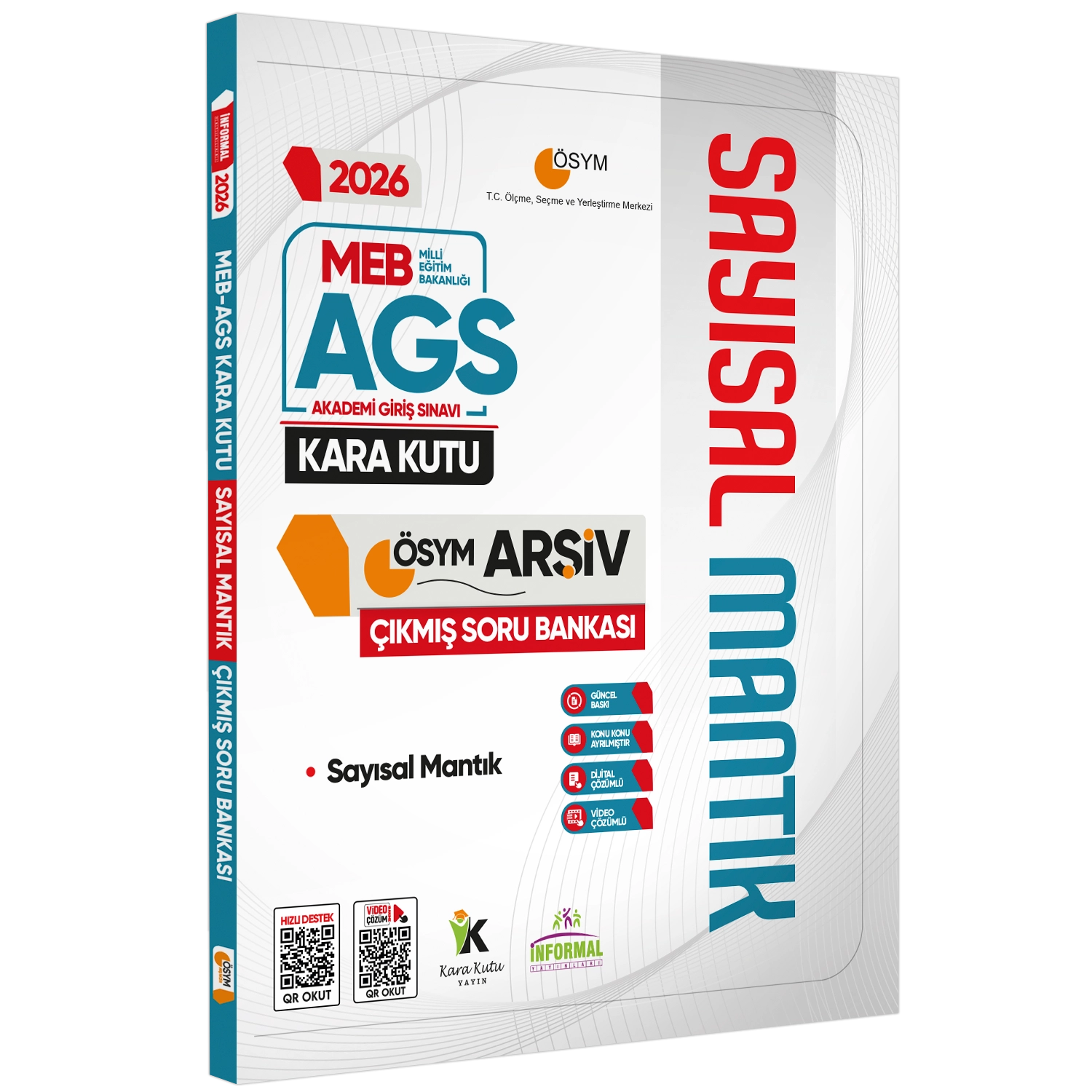 2026 MEB-AGS Matematik-Mantık Kara Kutu ÖSYM 3lü Çıkmış Soru Bankası SET Konu Özetli Dijital Çözümlü