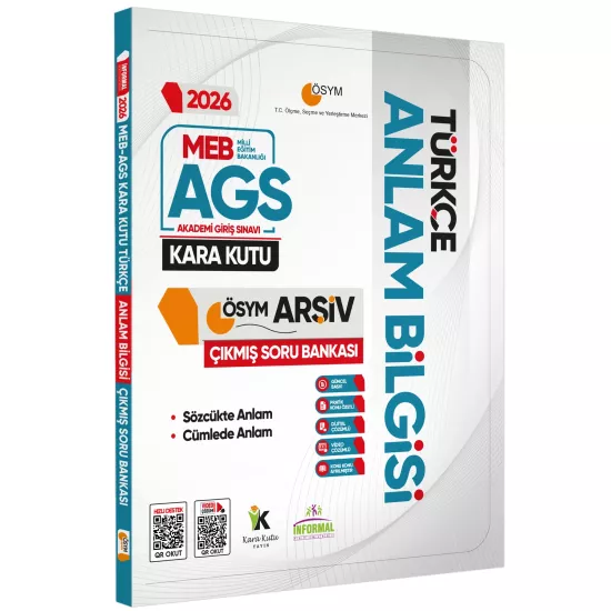 2026 MEB-AGS Türkçenin Kara Kutusu ANLAM BİLGİSİ (Sözcük-Cümle) ÖSYM Çıkmış Çözümlü Soru Bankası