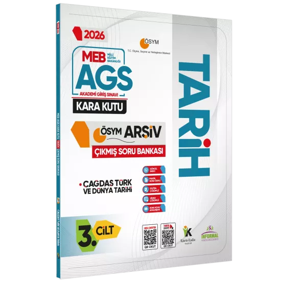 2026 MEB-AGS Tarih Kara Kutusu 3lü MODÜLER SET ÖSYM Çıkmış Soru Bankası Konu Özetli Dijital Çözümlü