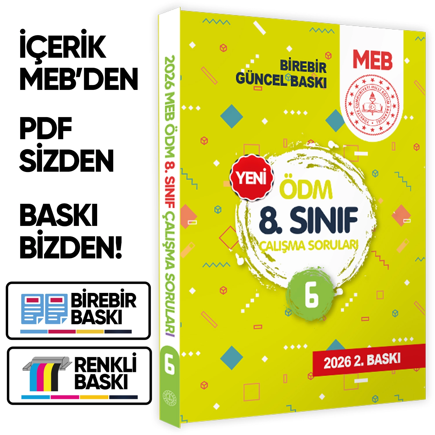 2026 LGS 8.sınıf MEB Çalışma Soruları SORU Bankası 6lı Modül Set ÖDM Çalışma Kitapları BASKI ÜCRETİ