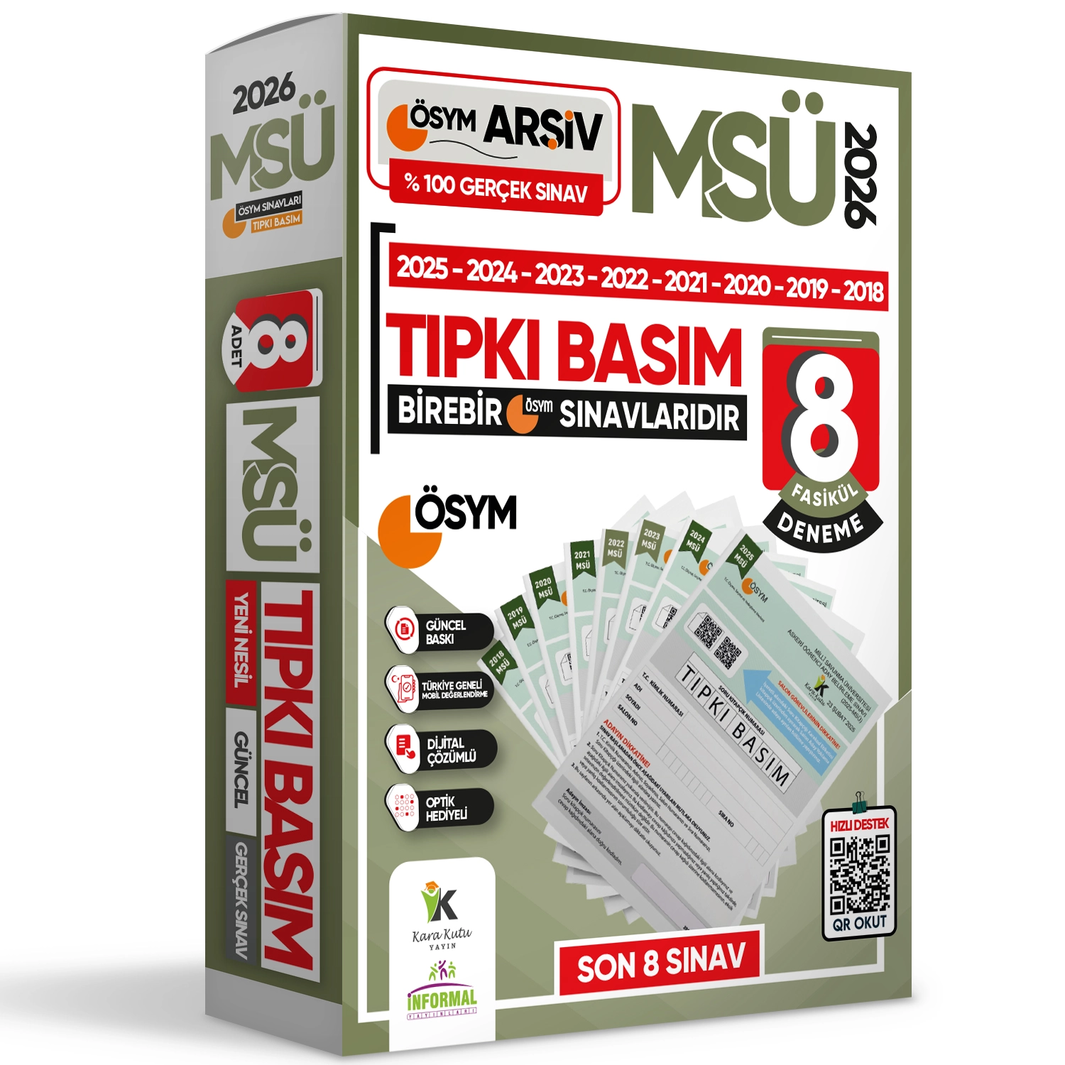 2026 MSÜ ÖSYM Çıkmış Soru Tıpkı Basım 8li Deneme Paketi Türkiye Geneli Video ve Dijital Çözümlü