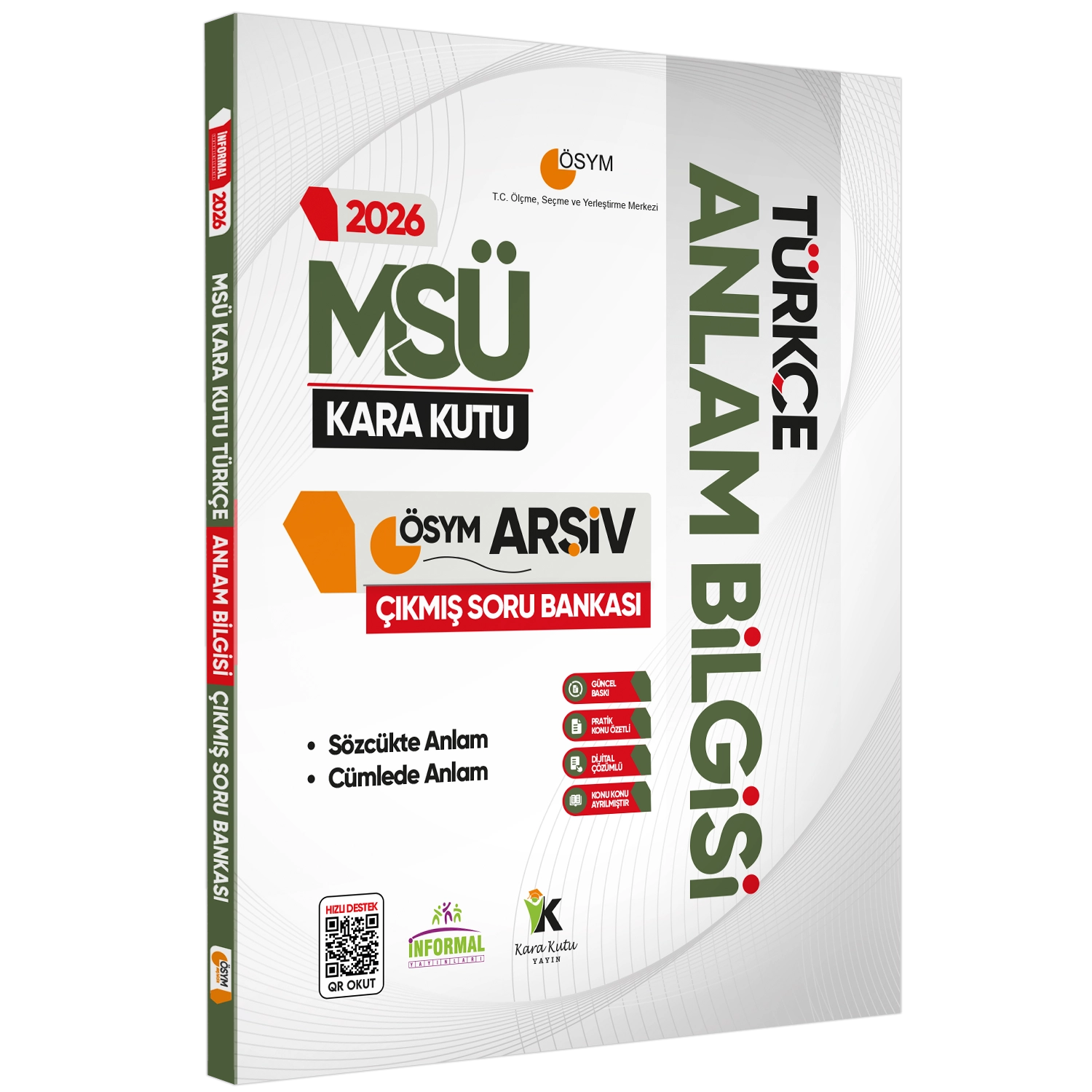 2026 MSÜ Türkçe Kara Kutu ÖSYM Çıkmış Soru Bankası 5li Altın Set Konu Özetli Dijital Çözümlü