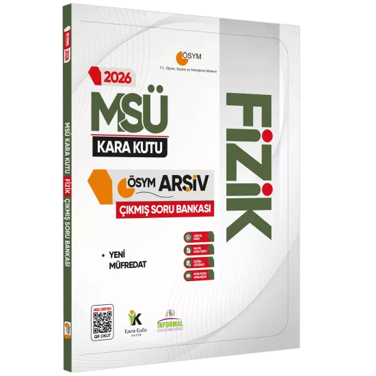 2026 MSÜ Fizik Kimya Biyoloji (FKB) Kara Kutu Çıkmış Soru Bankası 3lü Set K. Özetli Dijital Çözümlü