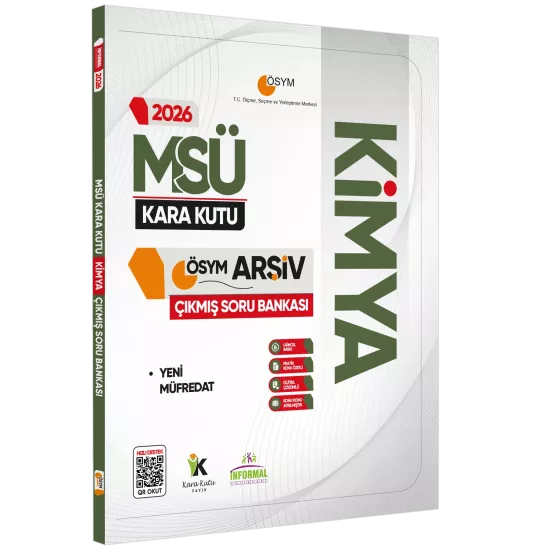 2026 MSÜ Fizik Kimya Biyoloji (FKB) Kara Kutu Çıkmış Soru Bankası 3lü Set K. Özetli Dijital Çözümlü