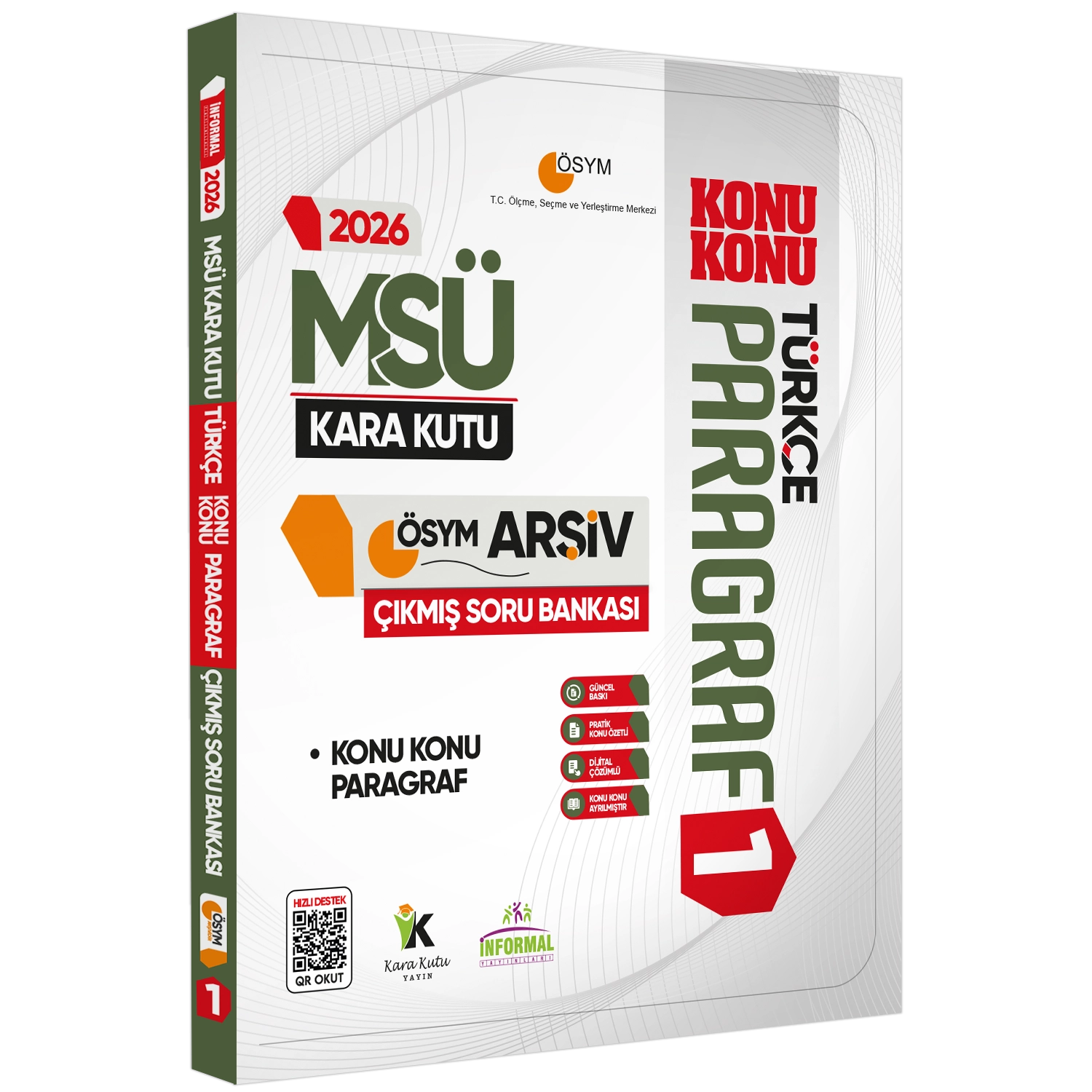2026 MSÜ Türkçe Kara Kutu ÖSYM Çıkmış Soru Bankası 5li Altın Set Konu Özetli Dijital Çözümlü