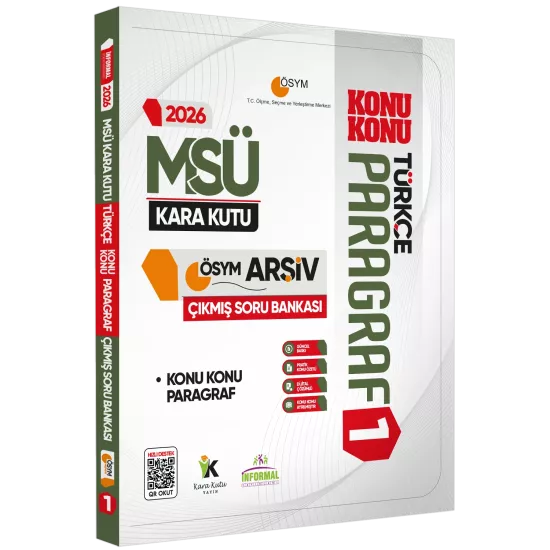 2026 MSÜ Türkçe Kara Kutusu Paragraf 3lü ALTIN SET ÖSYM Çıkmış Soru Bankası Konu Özetli Çözümlü