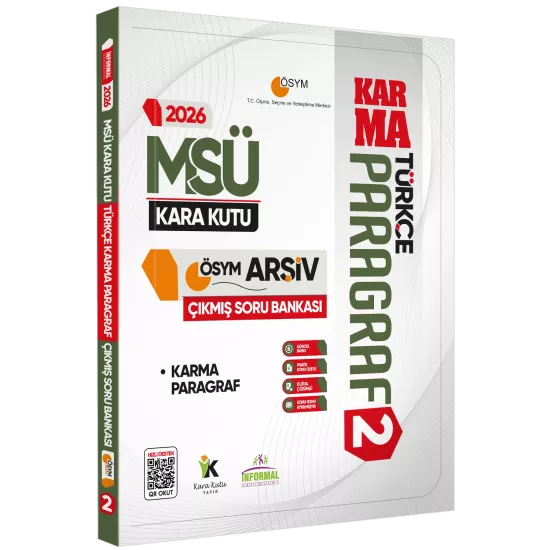 2026 MSÜ Kara Kutu PARAGRAF ve PROBLEMLER ÖSYM Çıkmış Soru Bankası 2li Set Konu Özetli Çözümlü