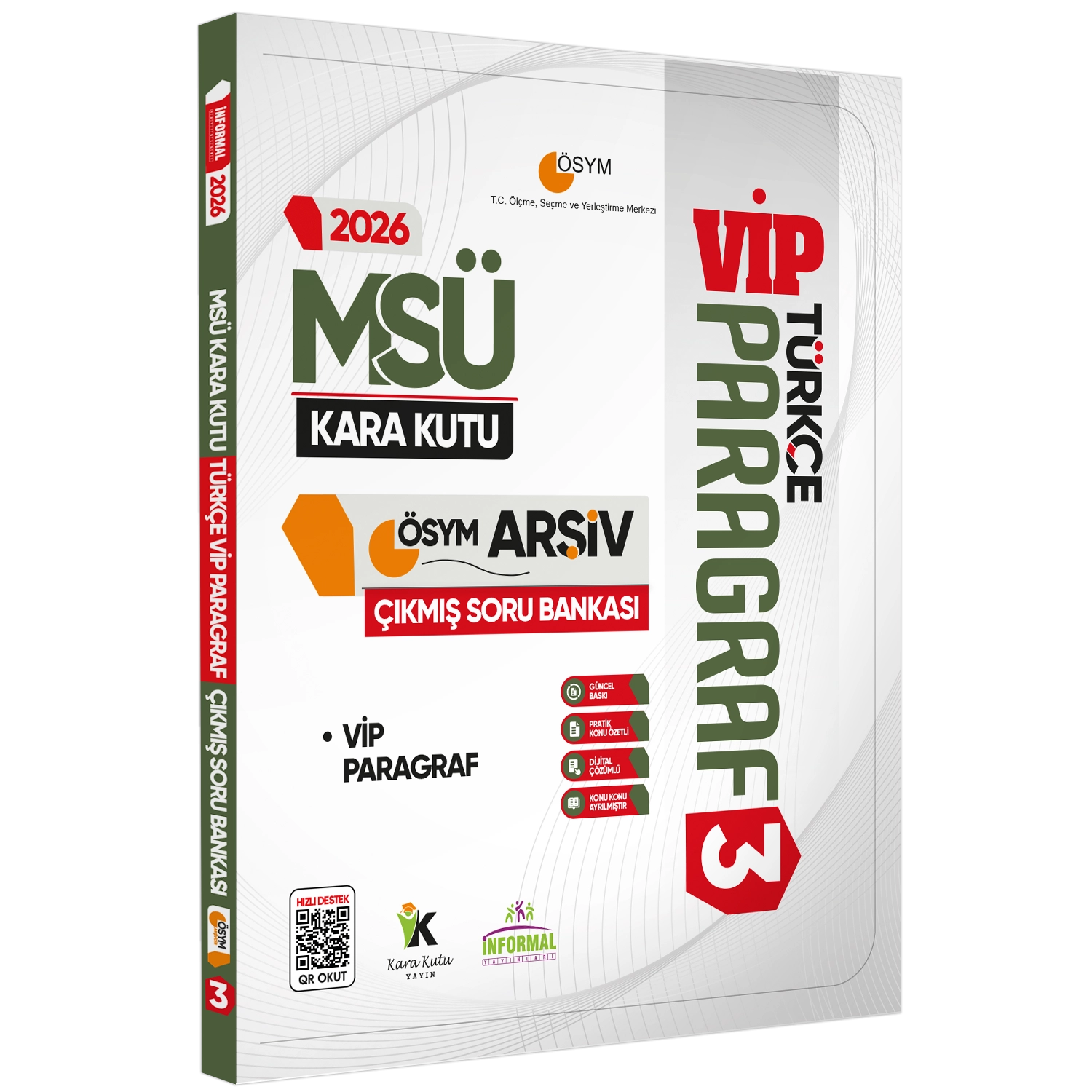 2026 MSÜ Türkçe Kara Kutu ÖSYM Çıkmış Soru Bankası 5li Altın Set Konu Özetli Dijital Çözümlü
