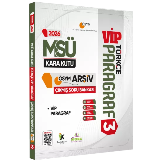 2026 MSÜ Türkçe Kara Kutusu Paragraf 3lü ALTIN SET ÖSYM Çıkmış Soru Bankası Konu Özetli Çözümlü