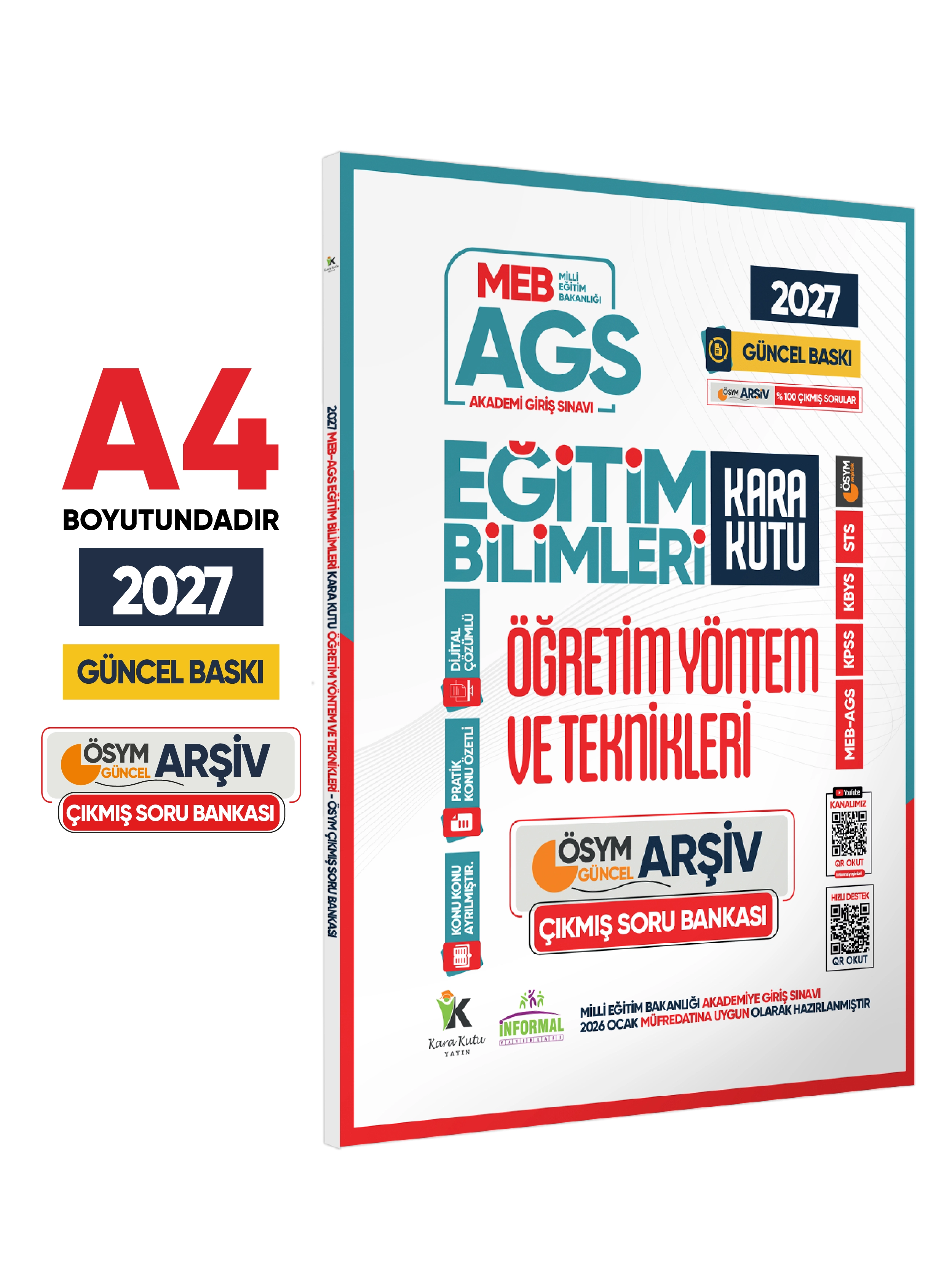 2027 MEB AGS Eğitim Bilimlerinin Kara Kutusu ÖĞRETİM YÖNTEM ve TEKNİKLERİ ÖSYM Çıkmış Soru Bankası