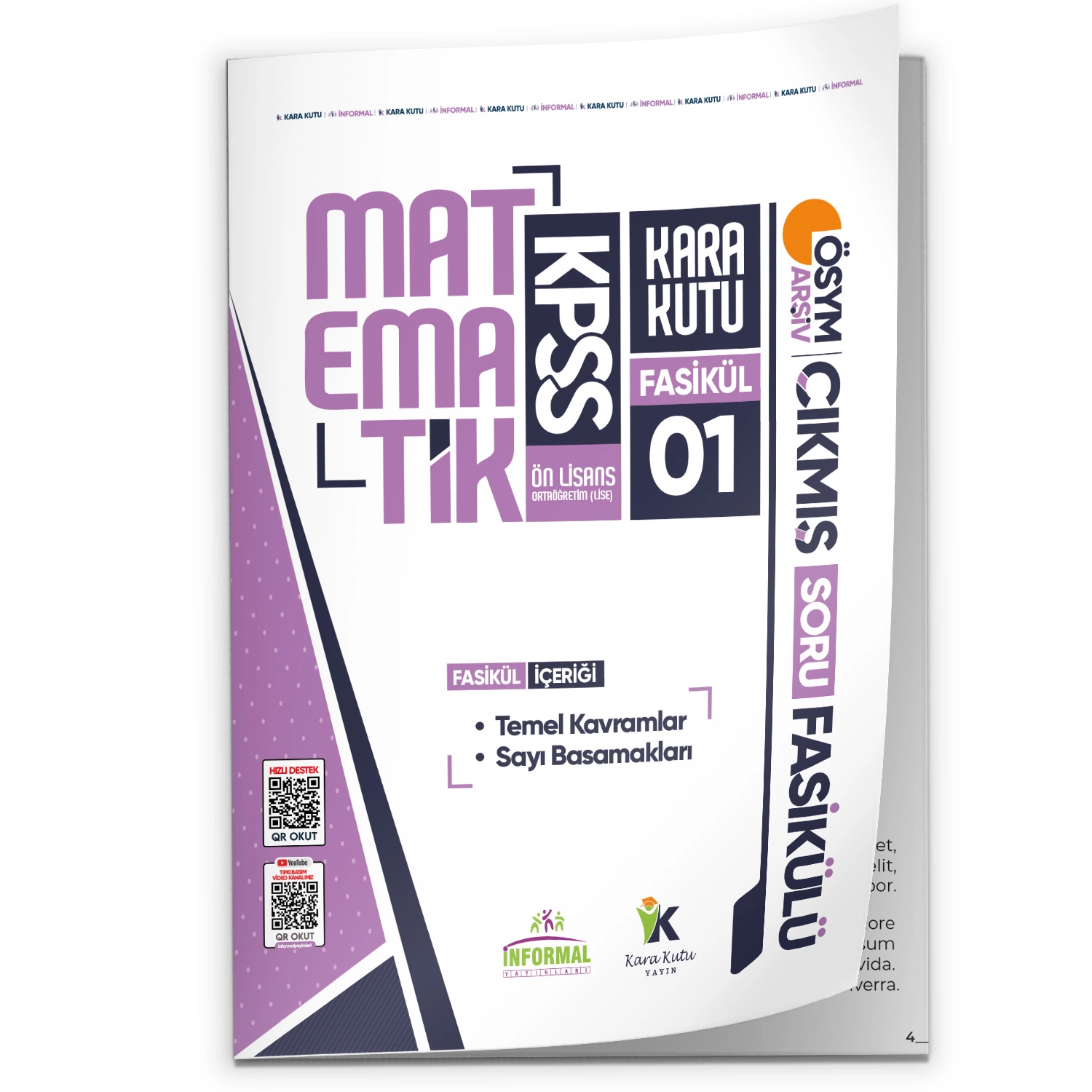 2026 KPSS Ön Lisans Matematik Kara Kutu 1.Fasikül ÖSYM Çıkmış Soru Temel Kavramlar Sayı Basamakları