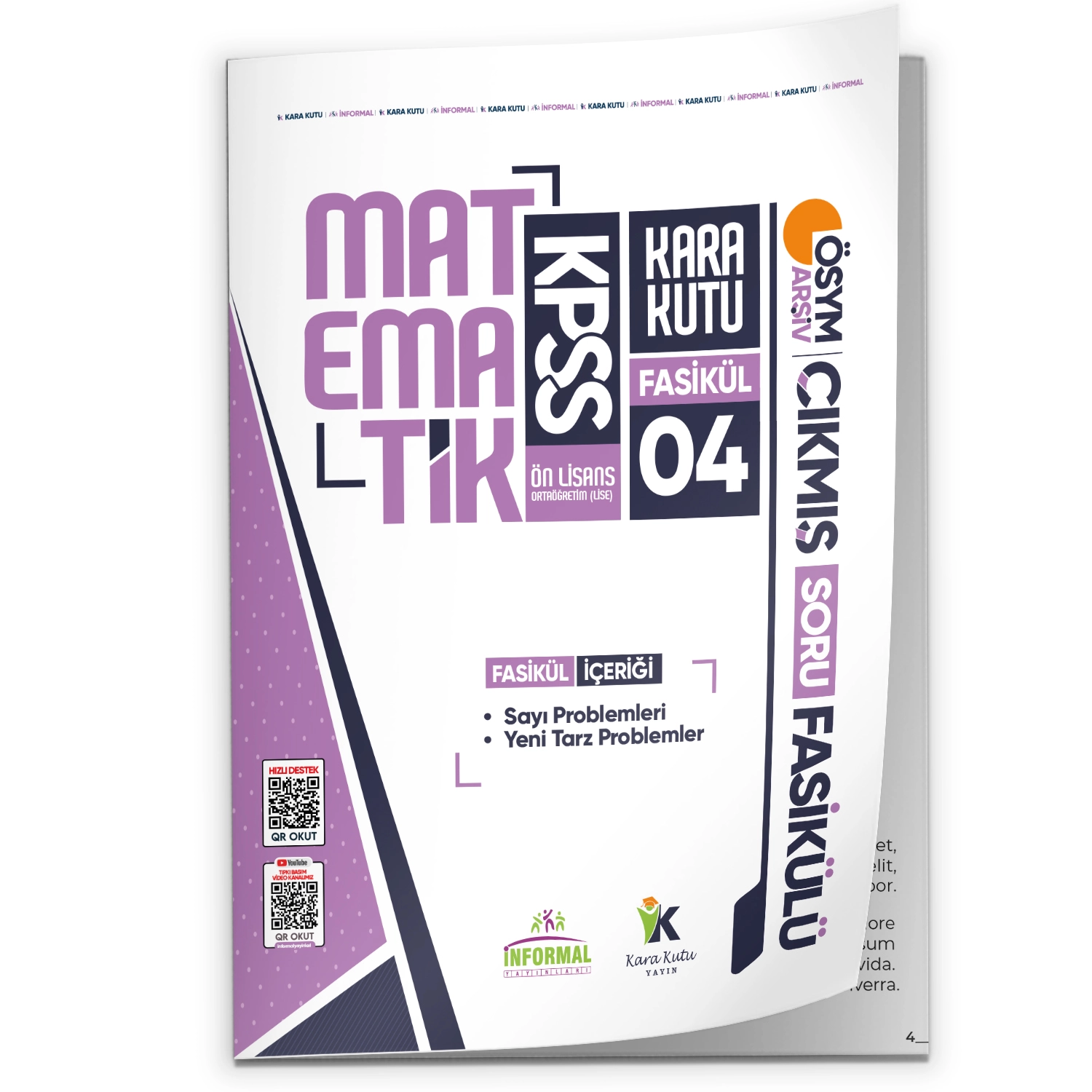 2026 KPSS Ön Lisans Matematik Kara Kutu 4.Fasikül ÖSYM Çıkmış Soru YENİ TARZ-SAYI PROBLEMLERİ