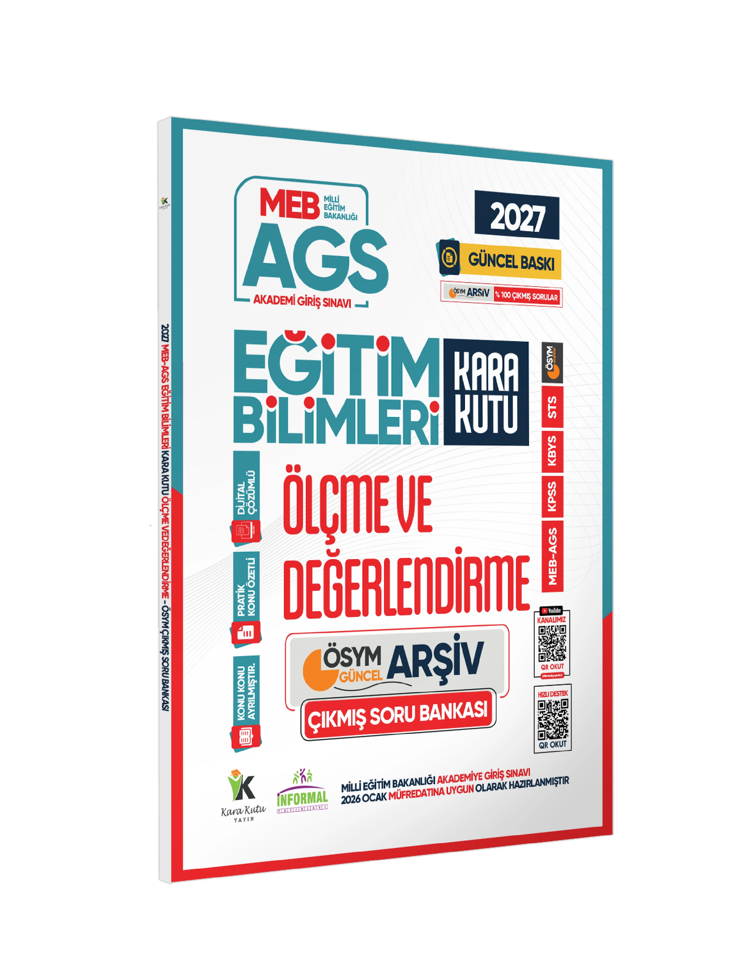 2027 MEB AGS Eğitim Bilimlerinin Kara Kutusu ÖLÇME ve DEĞERLENDİRME ÖSYM Çıkmış Soru Bankası Çözümlü