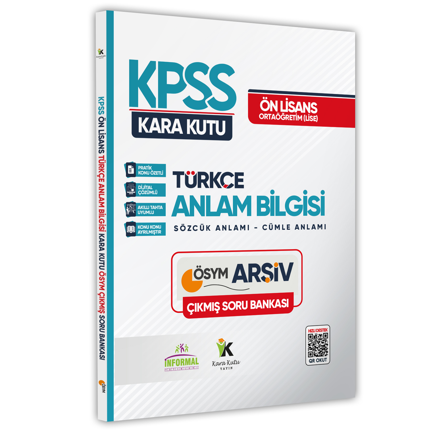 KPSS Önlisans-Ortaöğretim Türkçenin Kara Kutusu ANLAM BİLGİSİ Çıkmış Soru Bankası Dijital Çözümlü
