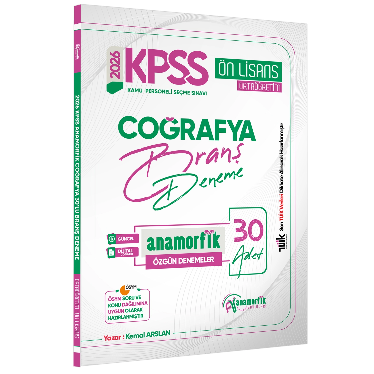 2026 KPSS Önlisans/Ortaöğretim Anamorfik Serisi Coğrafya 30lu Branş Denemesi Dijital Çözümlü