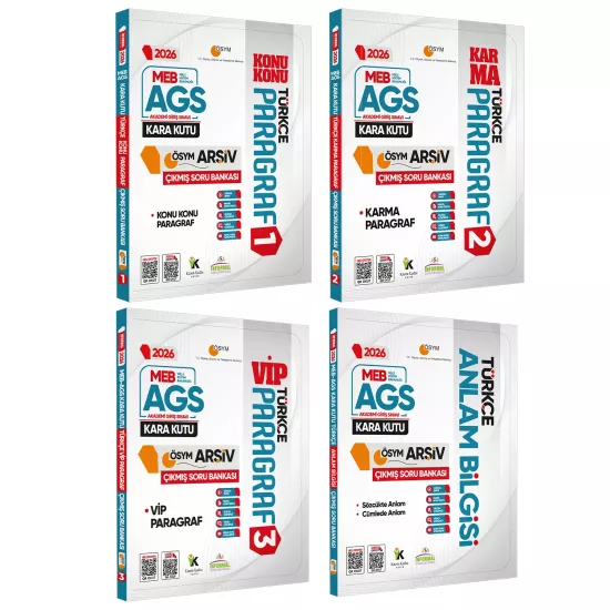 2026 MEB-AGS Kara Kutu GENEL YETENEK ALTIN SET ÖSYM Çıkmış Soru Bankası Konu Özetli Dijital Çözümlü