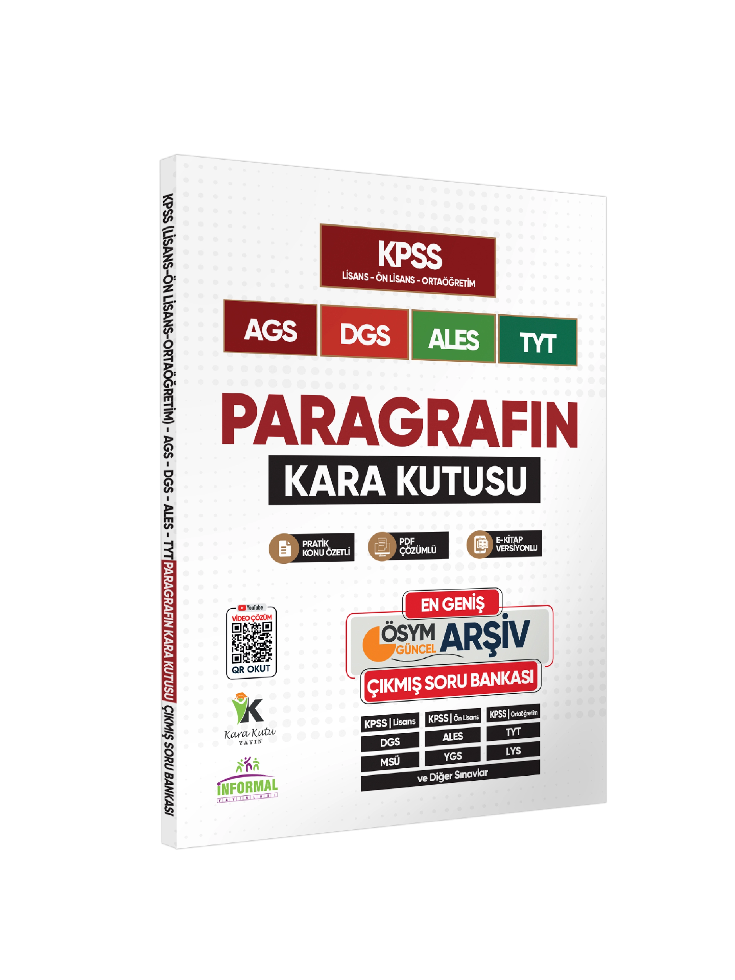 Paragrafın Kara Kutusu KPSS AGS ALES TYT Çıkmış Soru Bankası En Geniş Kapsamlı/ Konu Özetli/Çözümlü