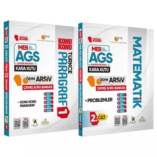 2026 MEB-AGS Kara Kutu GENEL YETENEK ALTIN SET ÖSYM Çıkmış Soru Bankası Konu Özetli Dijital Çözümlü