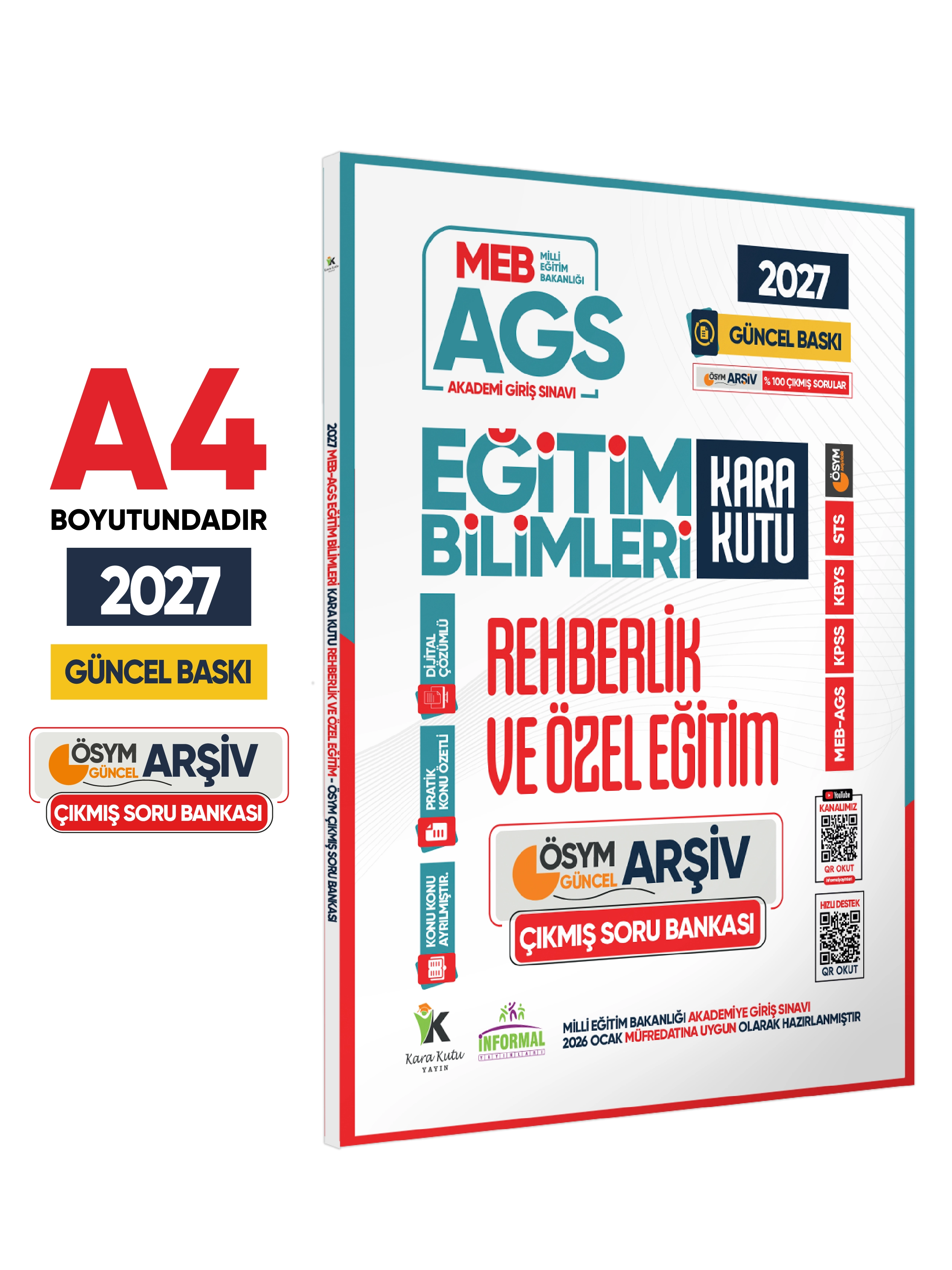 2027 MEB AGS Eğitim Bilimlerinin Kara Kutusu Çıkmış Soru Bankası 6lı Modül Set Konu Özetli Çözümlü