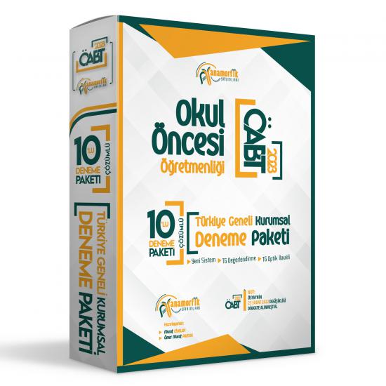 2024 Anamorfik Yayınları Türkiye Geneli ÖABT OKUL ÖNCESİ Öğretmenliği 10lu D.Çözümlü Paket Deneme