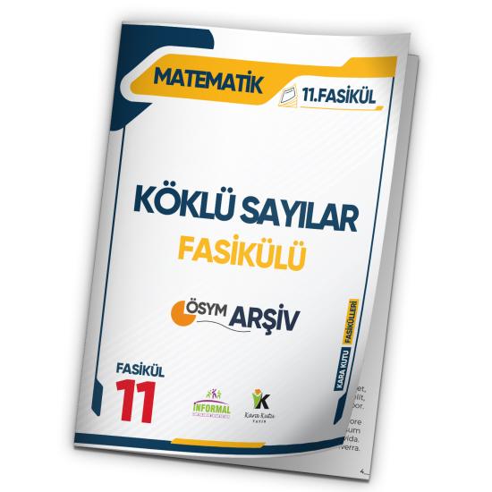 2025 KPSS Matematik Kara Kutu Köklü Sayılar 11.Fasikül ÖSYM Çıkmış Soru Bankası Modüler Set Çözümlü
